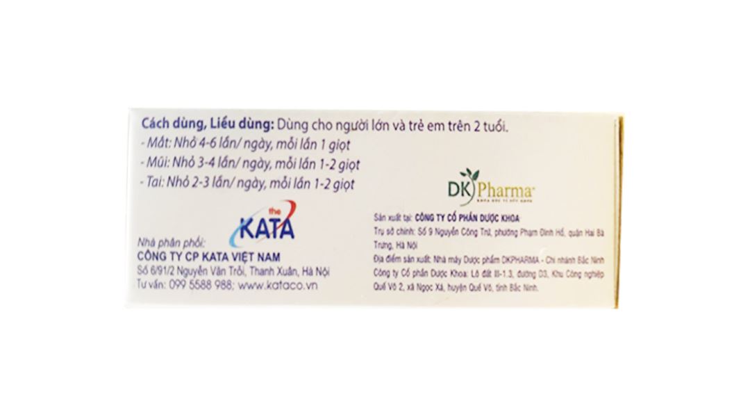 Dung dịch nhỏ TheKatadexan điều trị viêm kết mạc, giác mạc, viêm mũi, viêm tai