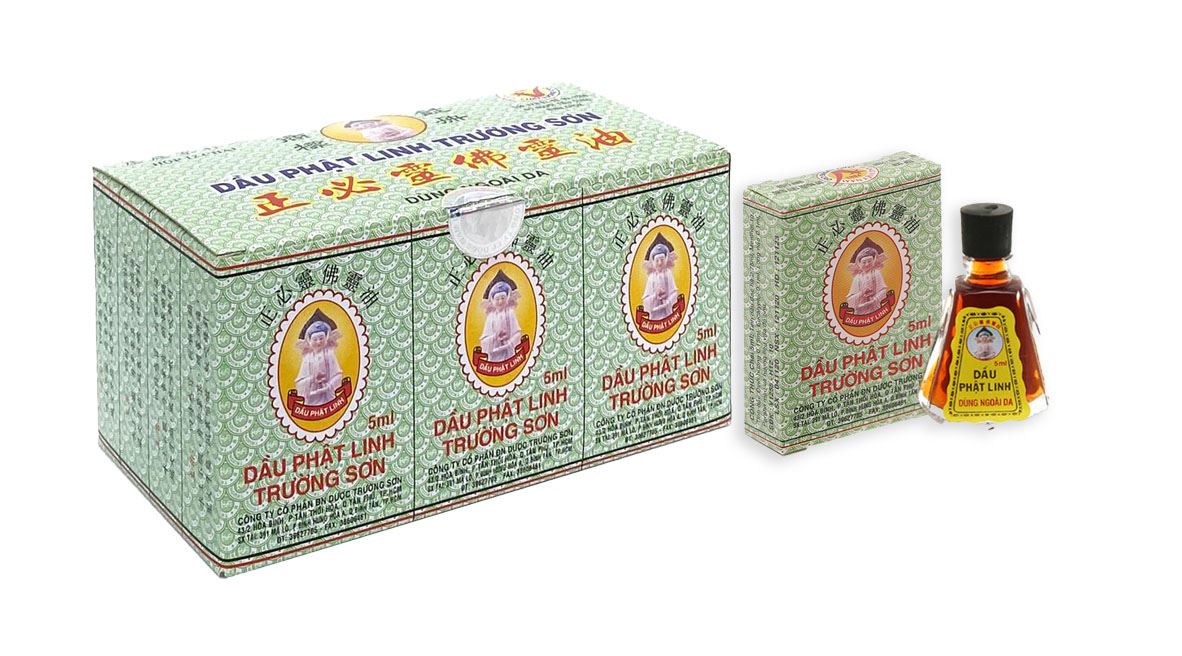 Dầu Phật Linh Trường Sơn (12 chai x 5ml) - 09/2025