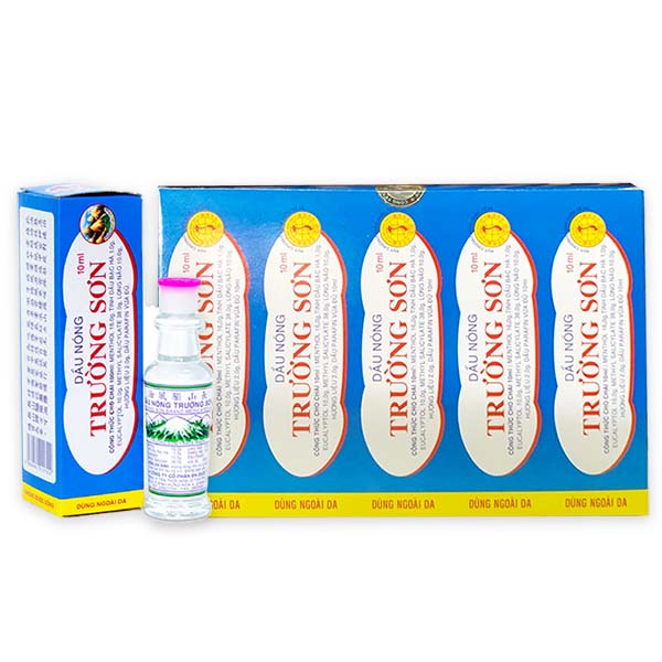 Dầu nóng Trường Sơn (10 chai x 10ml) - 09/2025