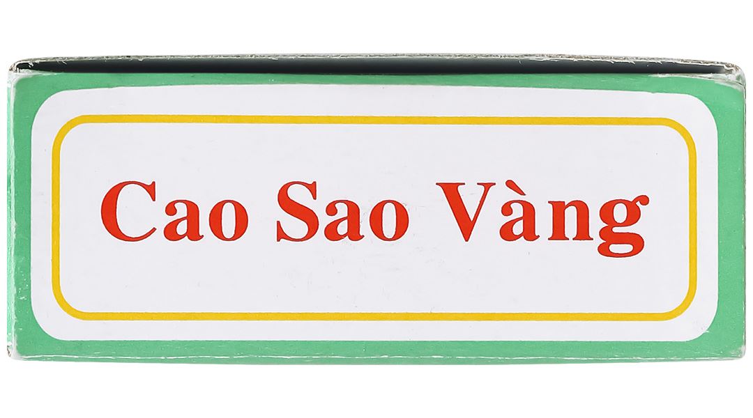 Cao Sao Vàng điều trị cảm cúm, nhức đầu