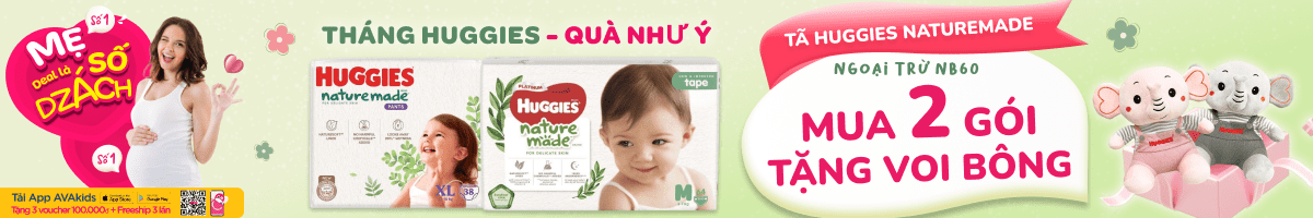 Bỉm Tã Huggies Nature Made Chính Hãng, Giá Tốt 05/2025 - Avakids.com