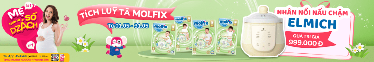 Tích Luỹ Hoá Đơn Tã Molfix Nhận Ngay Nồi Nấu Chậm Elmich