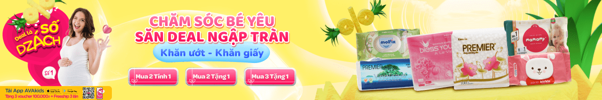 Khăn Ướt Cho Bé An Toàn Cho Da, Giá Tốt, Chính Hãng, Chất Lượng 05/2025 - Avakids.com