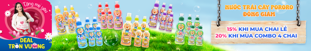 Nước Ép Trái Cây Pororo Chính Hãng Giảm 15%, Combo 4 Giảm 20% 10/2024 - Avakids.com