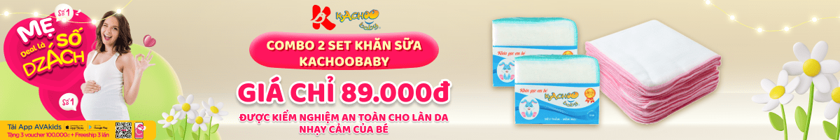 2 Set 10 Khăn Sữa Kachoobaby 25x35cm Giá Chỉ 89k - Avakids.com