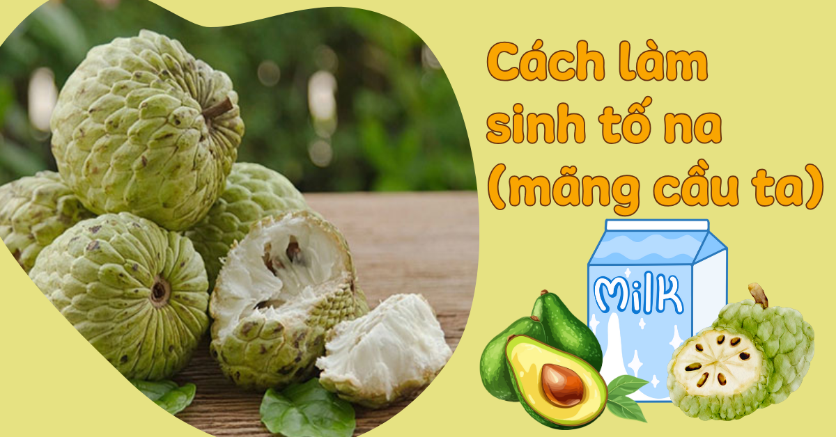 Gợi ý 7 cách làm sinh tố na (mãng cầu ta) cho bé thơm ngon, bổ dưỡng tại nhà