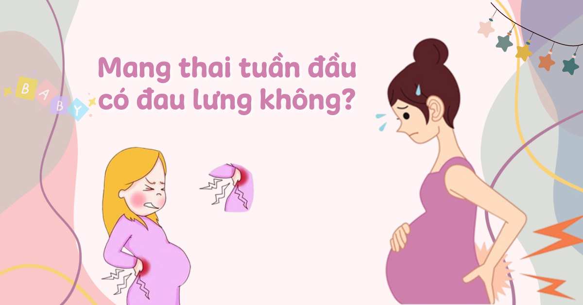 Mang thai tuần đầu có đau lưng không? Cách phòng ngừa và giảm đau cho 3 tháng đầu thai kỳ