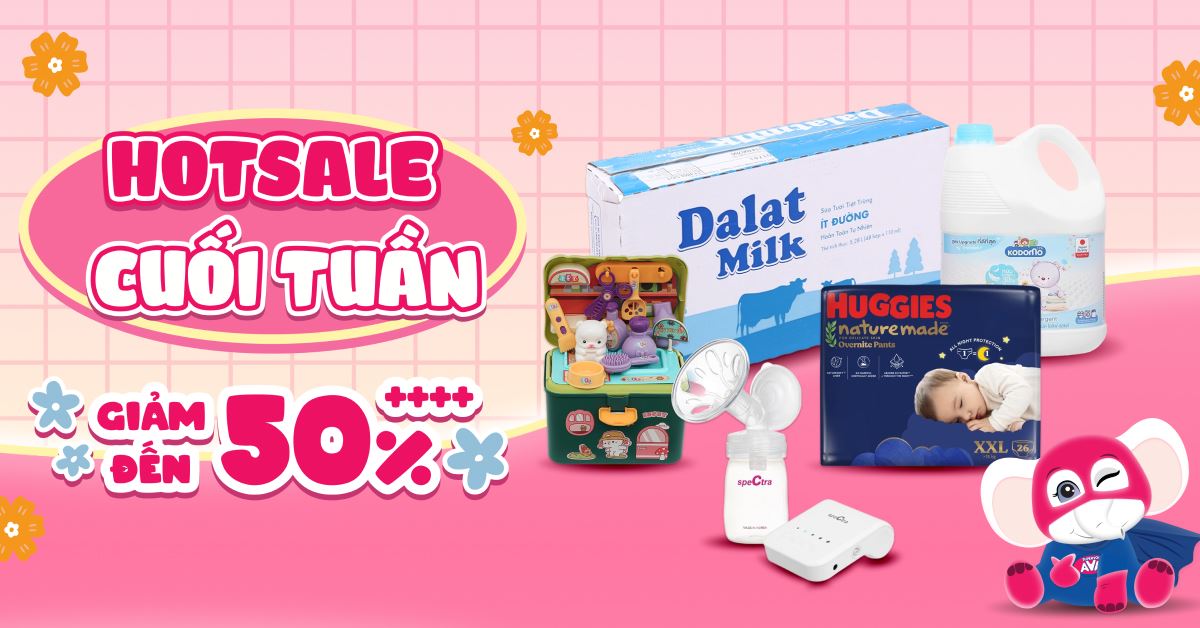 SALE CUỐI TUẦN TẠI AVAKIDS - SALE LÊN ĐẾN 50%+++ (03.07 - 05.07)
