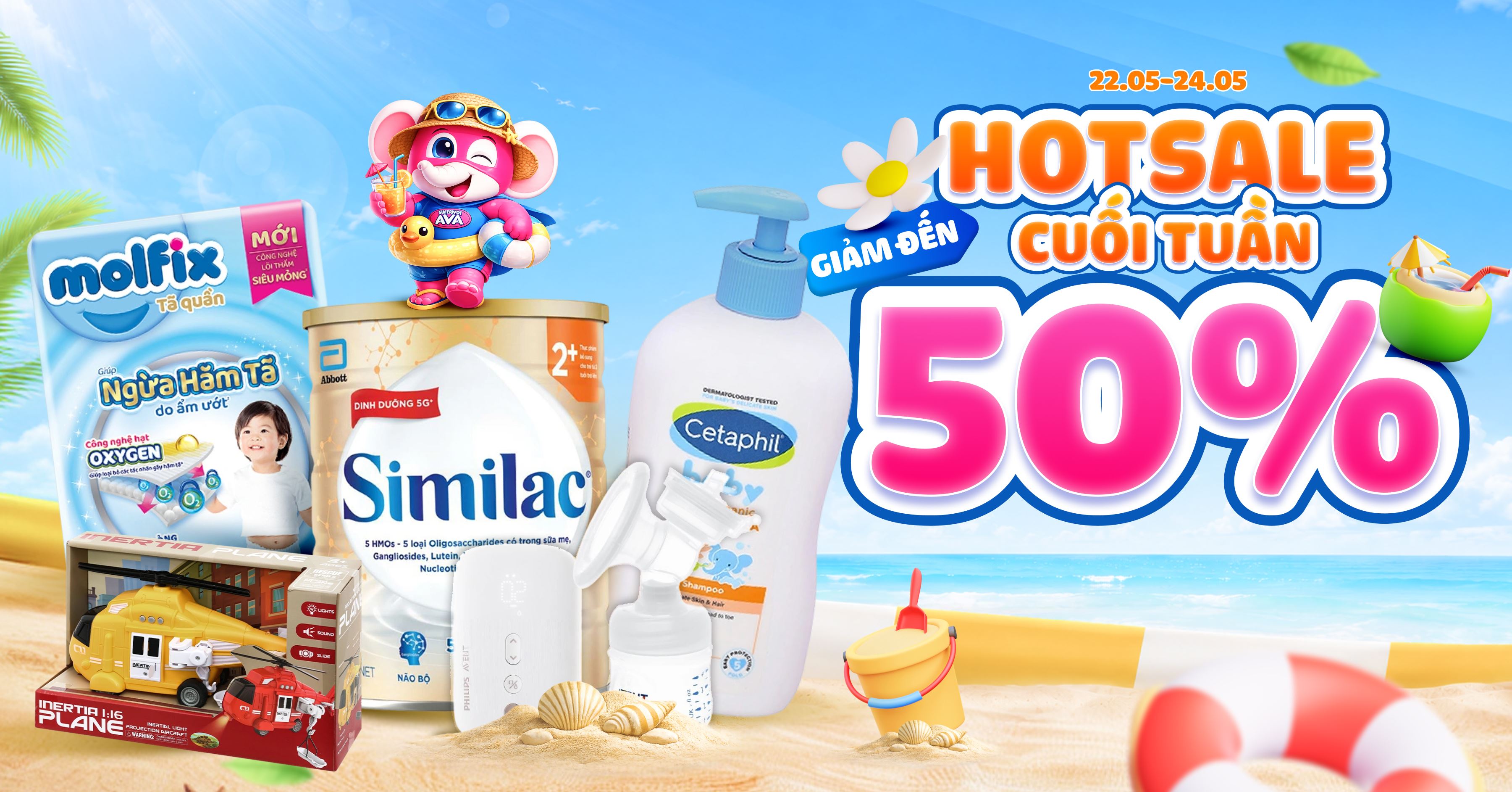 (22.05 - 24.05) SALE CUỐI TUẦN CÙNG AVAKIDS NHÉ BA MẸ ƠI!