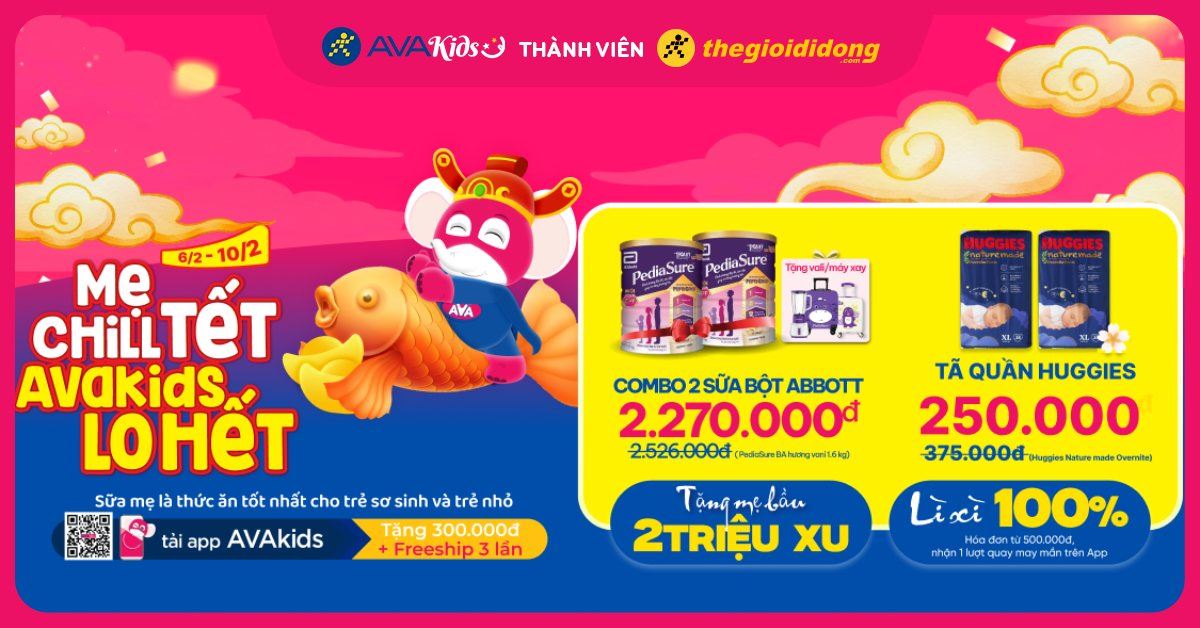 (06/02 - 10/02) Táo Quân ghé thăm – Bé vui sắm đồ, deal xinh ngập tràn. Mua ngay mẹ ơi!