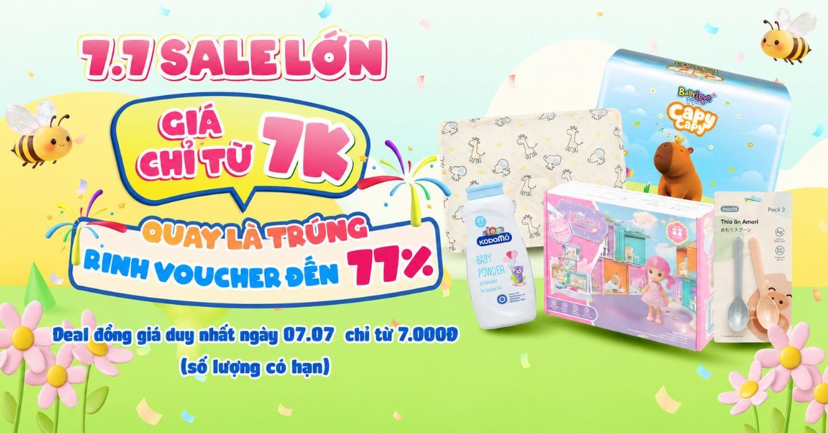 Sale ngày đẹp tại AVAKids 07/07