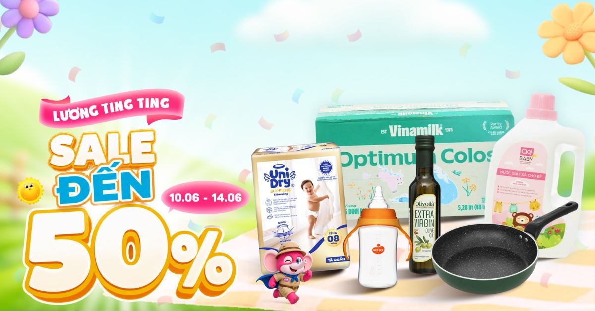 Ting tinh lương về - AVAKids sale sốc lên đến 50% 10.06 - 14.06