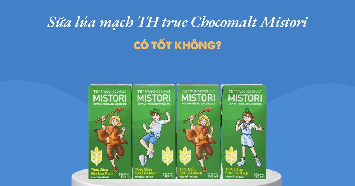 Sữa lúa mạch TH true Chocomalt Mistori có tốt không? Giá bao nhiêu? Mua ở đâu?