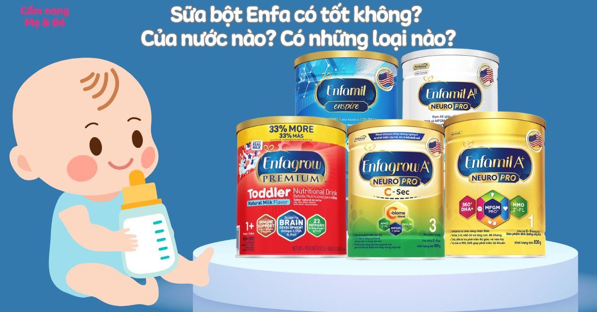 Sữa bột Enfa có tốt không? Của nước nào? Có những loại nào?