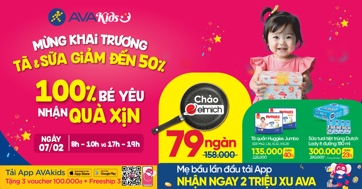 KHAI TRƯƠNG SIÊU THỊ MỚI, TÃ SỮA GIẢM ĐẾN 50% - 100% BÉ YÊU NHẬN QUÀ XỊN