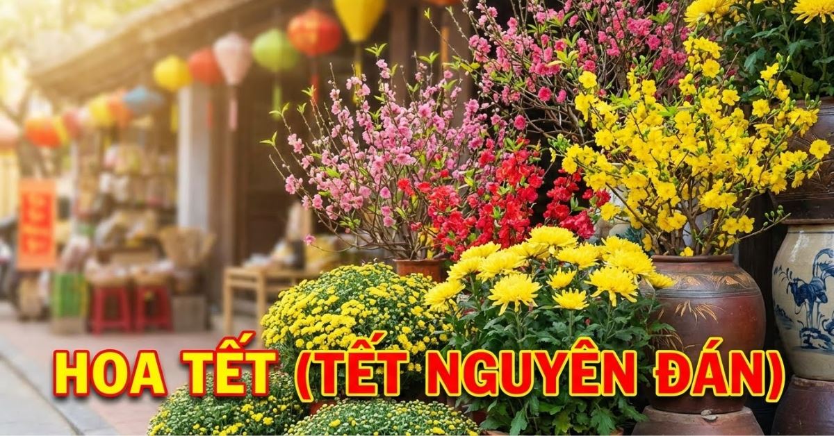 Ý nghĩa 20+ hoa chưng Tết 2026 bền, đẹp, thu hút may mắn, tài lộc