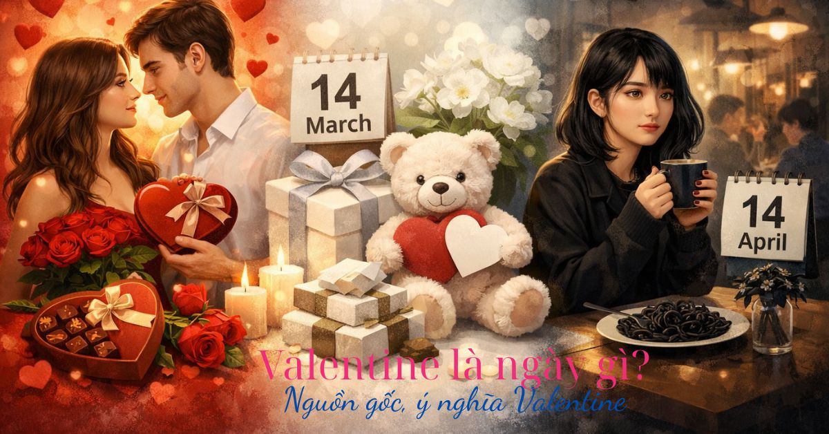 Valentine là ngày gì? Nguồn gốc, ý nghĩa Valentine đỏ, trắng, đen