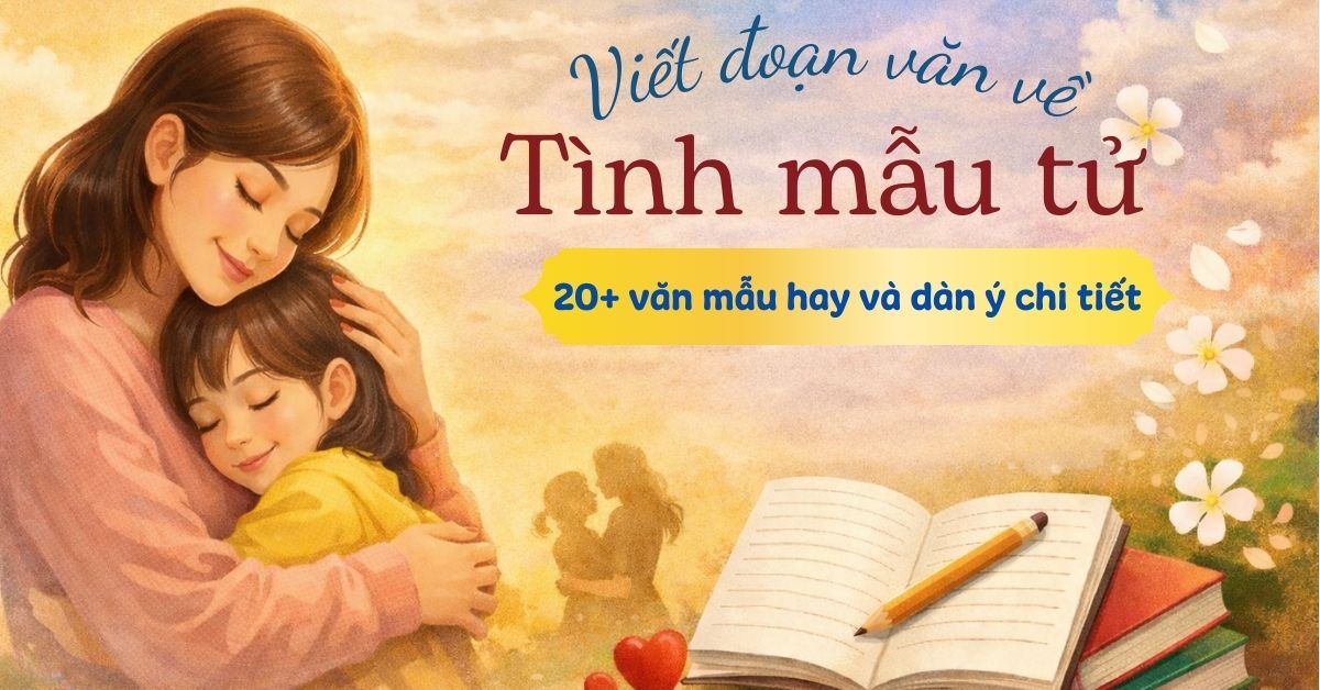 Viết đoạn văn về tình mẫu tử - 20+ văn mẫu và dàn ý chi tiết hay, điểm cao