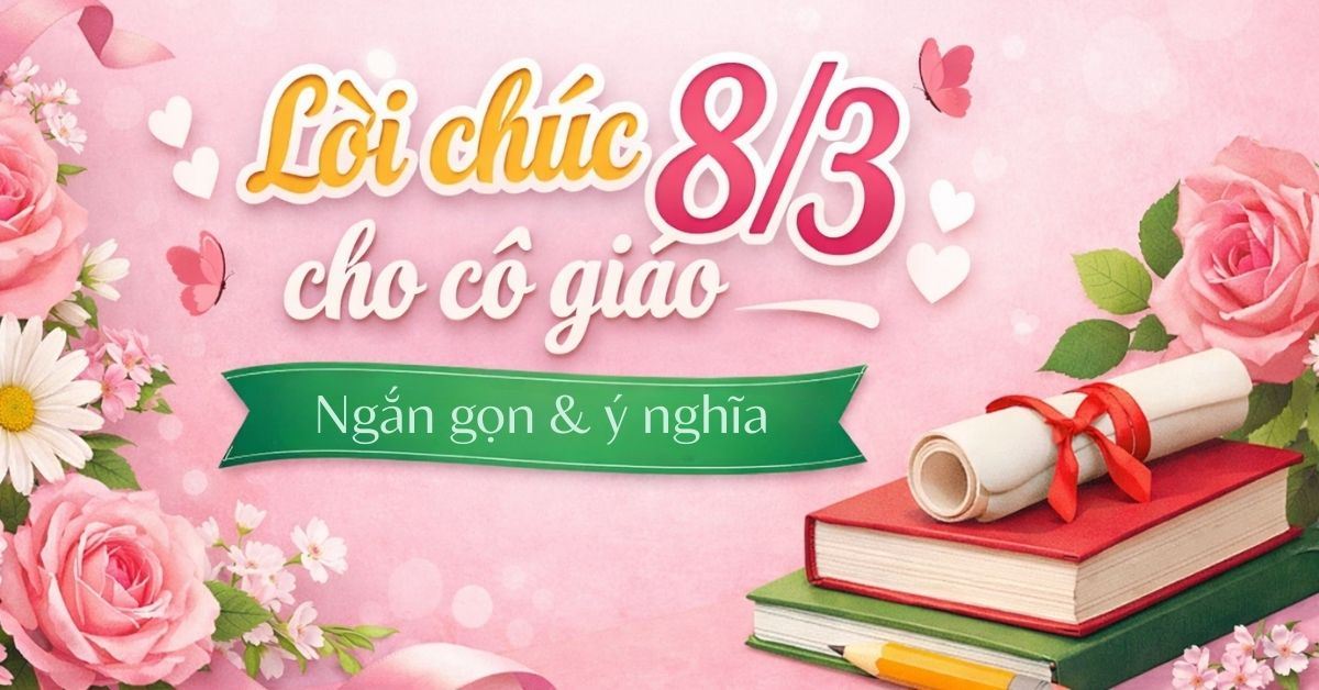100+ lời chúc 8/3 cho cô giáo ngắn gọn, ý nghĩa và chân thành nhất