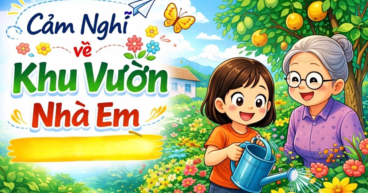20+ bài văn viết cảm nghĩ về khu vườn nhà em hay, ngắn gọn, điểm cao
