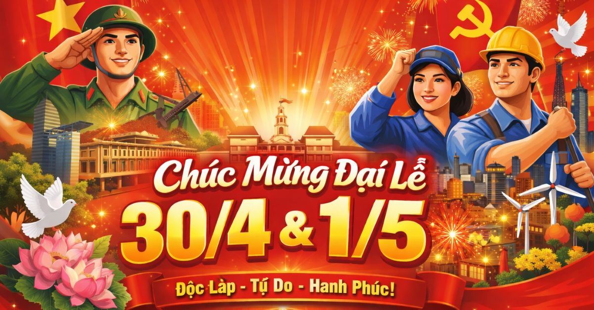 100+ lời chúc mừng ngày 30/4 1/5 nghỉ lễ ấn tượng, cực hay và ý nghĩa