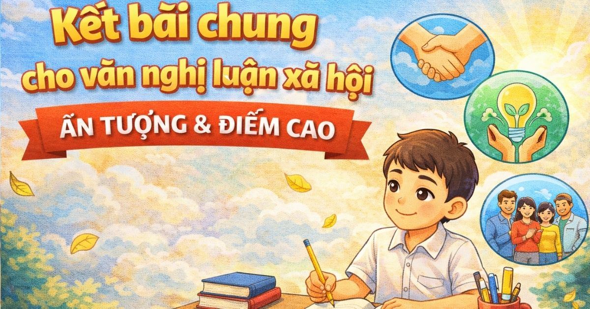50+ mẫu kết bài chung cho văn nghị luận xã hội hay, ấn tượng, điểm cao
