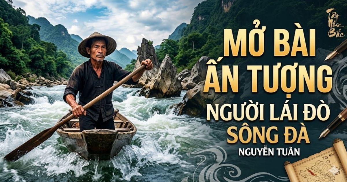 Cách viết mở bài Người Lái Đò Sông Đà hay, hấp dẫn đọc là cuốn (50+ mẫu)