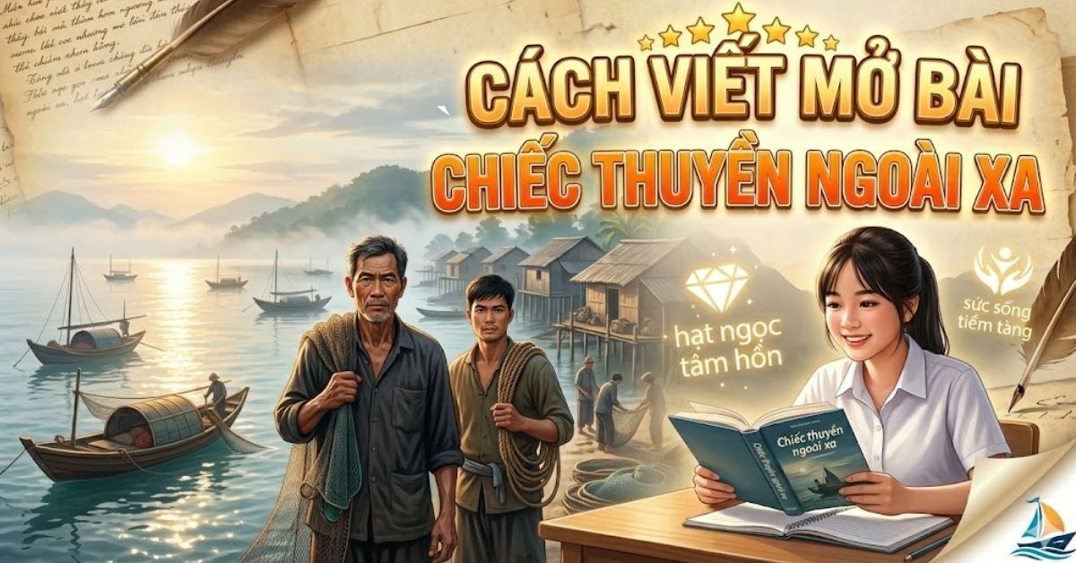 100+ Mẫu mở bài Chiếc thuyền ngoài xa hay nhất (Đạt điểm 9+)
