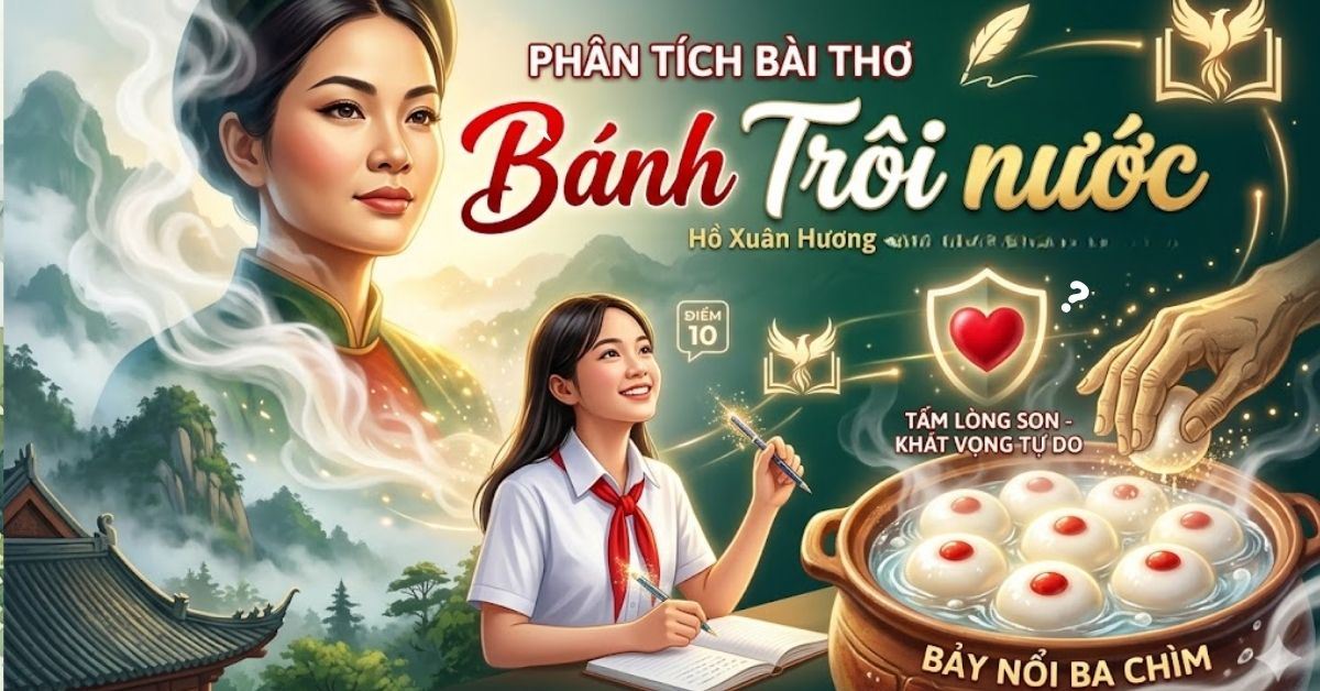 30+ Bài văn phân tích bài thơ Bánh trôi nước siêu hay, đạt điểm cao