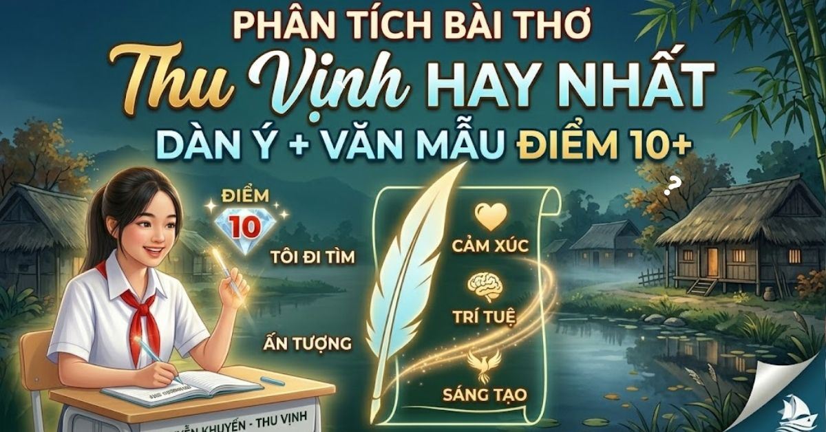 20+ Mẫu văn phân tích bài thơ Thu vịnh hay nhất, điểm cao