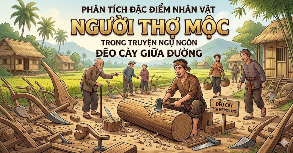 Phân tích đặc điểm nhân vật người thợ mộc trong truyện Đẽo cày giữa đường (20+ bài mẫu)