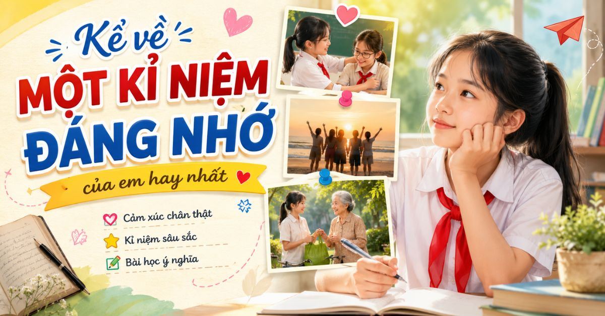 30+ bài văn kể về một kỉ niệm đáng nhớ của em hay nhất, điểm cao