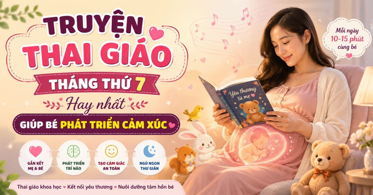 Truyện thai giáo tháng thứ 7: 20+ truyện hay, dễ đọc và giàu ý nghĩa cho mẹ bầu và bé