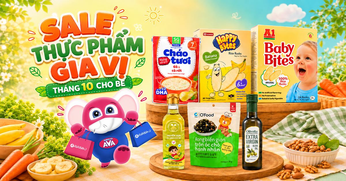 THỰC PHẨM GIA VỊ TRONG THÁNG 10 CHO BÉ