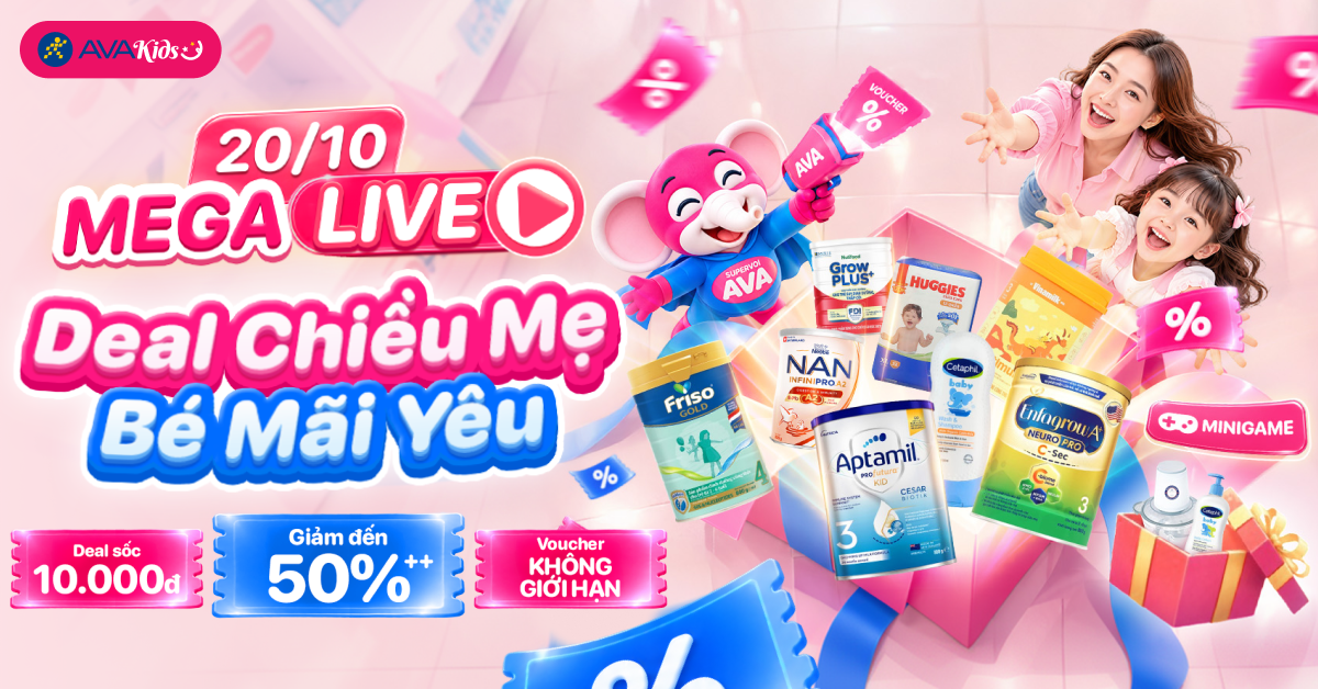 MEGALIVE 20/10 – THƯƠNG MẸ HẾT CỠ, MẸ NHẸ TÊNH – BÉ ĐỦ ĐẦY
