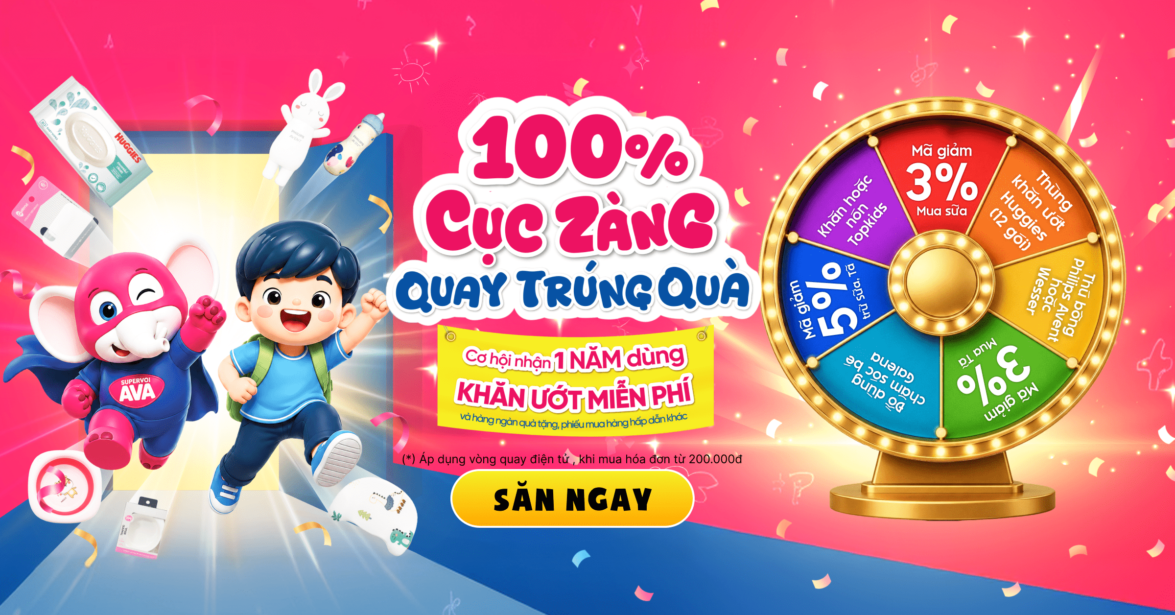 100% Cục Zàng quay là trúng tại AVAKids 01.08 - 02.09