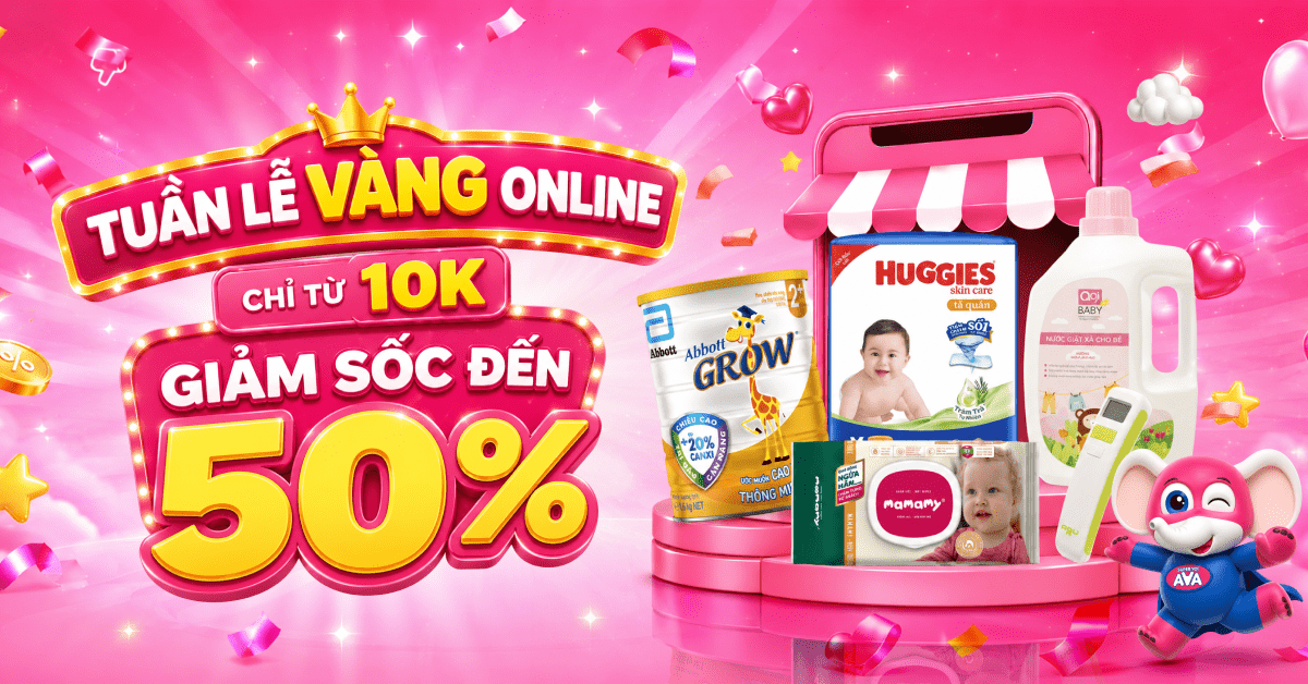 Tuần lễ vàng online AVAKids chỉ từ 10K giảm sốc đến 50%
