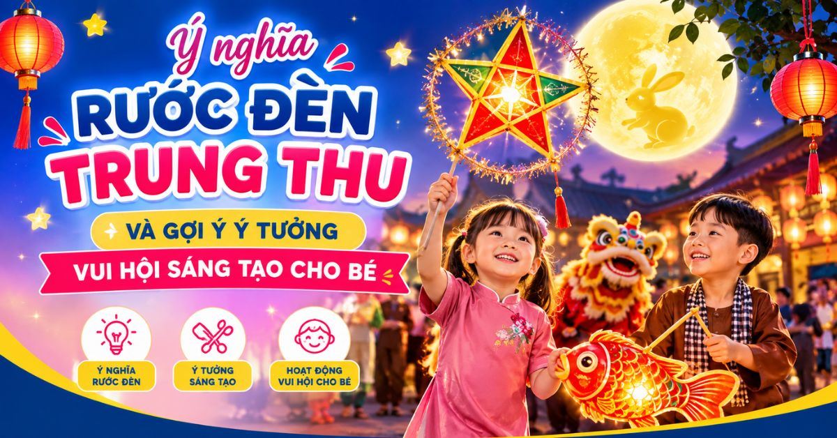 Ý nghĩa rước đèn trung thu và gợi ý ý tưởng vui hội sáng tạo cho bé