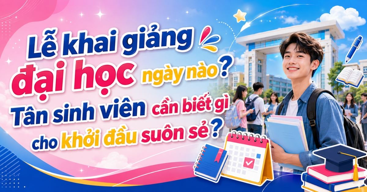 Lễ khai giảng đại học ngày nào? Tân sinh viên cần biết gì cho khởi đầu suôn sẻ?