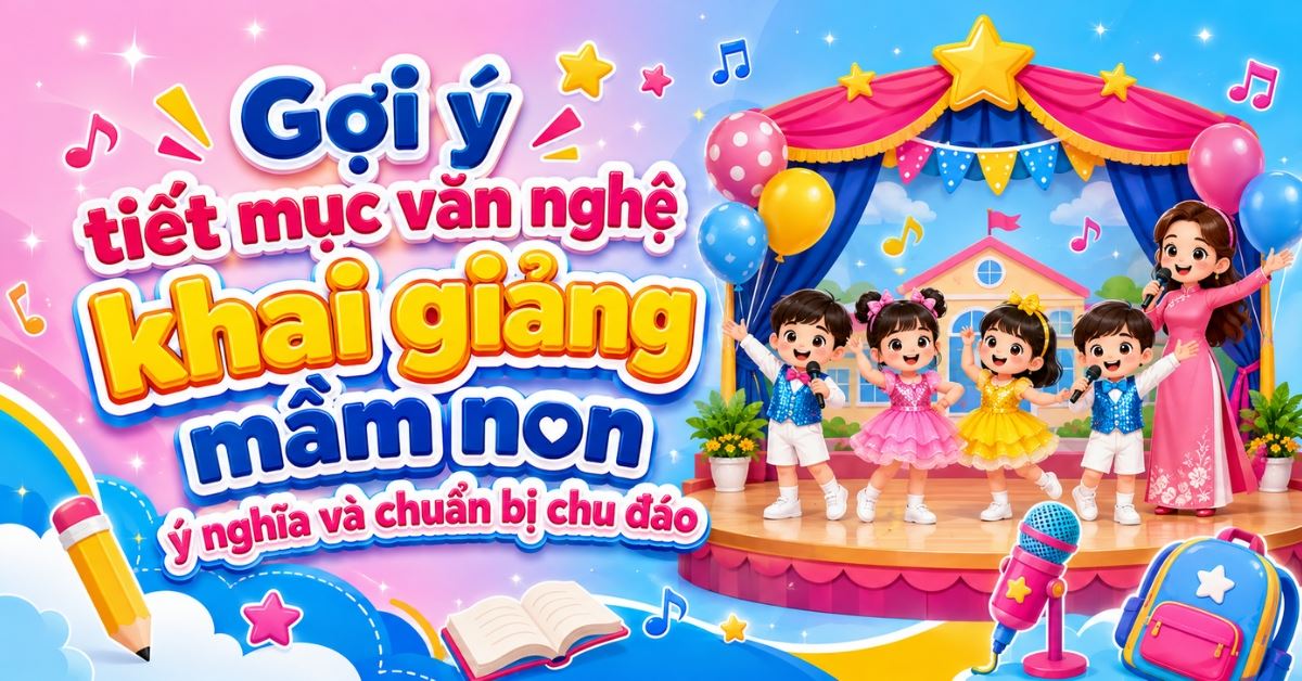 Gợi ý tiết mục văn nghệ khai giảng mầm non ý nghĩa và chuẩn bị chu đáo