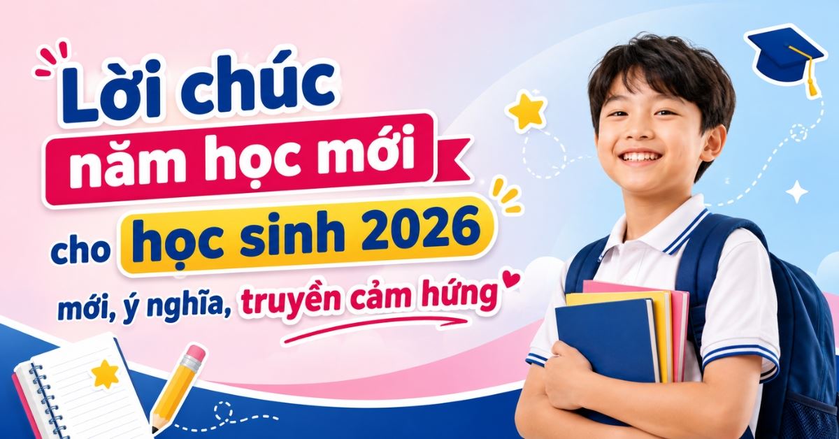 99+ lời chúc năm học mới cho học sinh 2026 mới, ý nghĩa, truyền cảm hứng