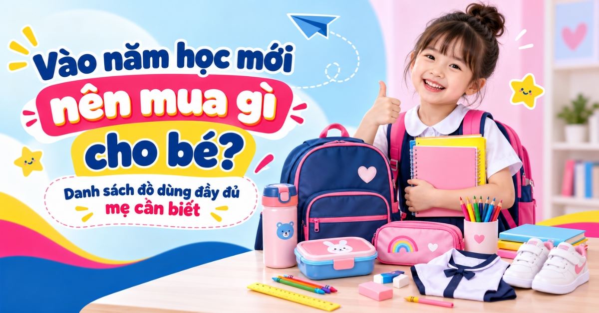 Vào năm học mới nên mua gì cho bé? Danh sách đồ dùng đầy đủ mẹ cần biết