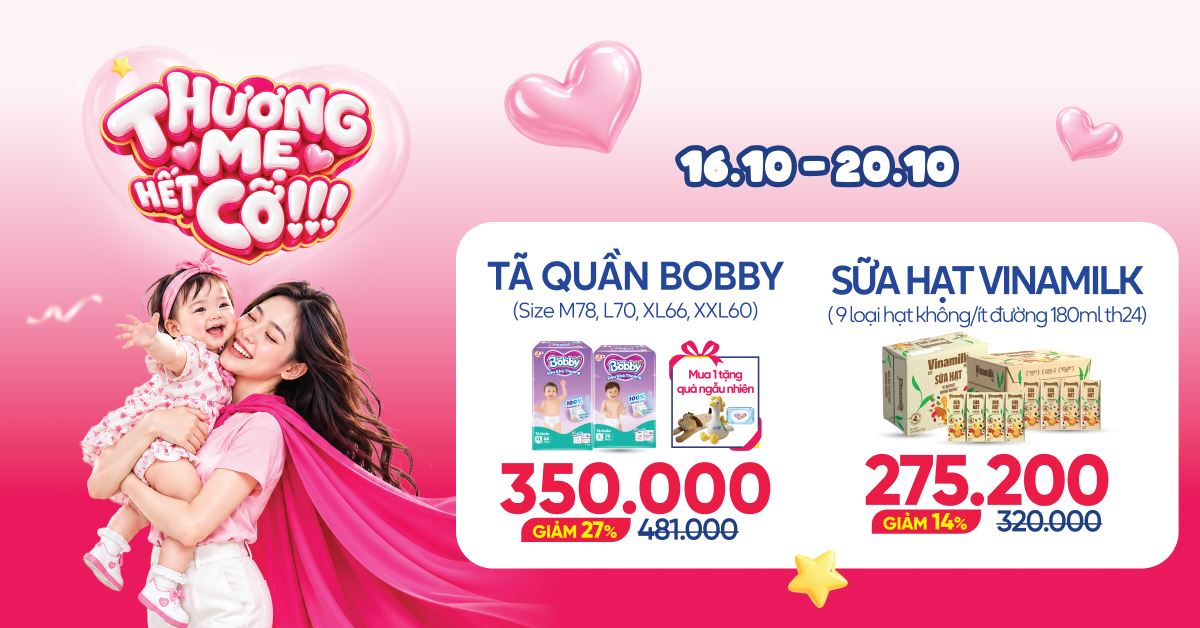 Thương mẹ hết cỡ, sale đến 50% tại AVAKIDS