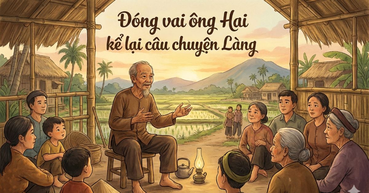 Bài văn đóng vai ông Hai kể lại câu chuyện Làng hay, chi tiết, điểm cao
