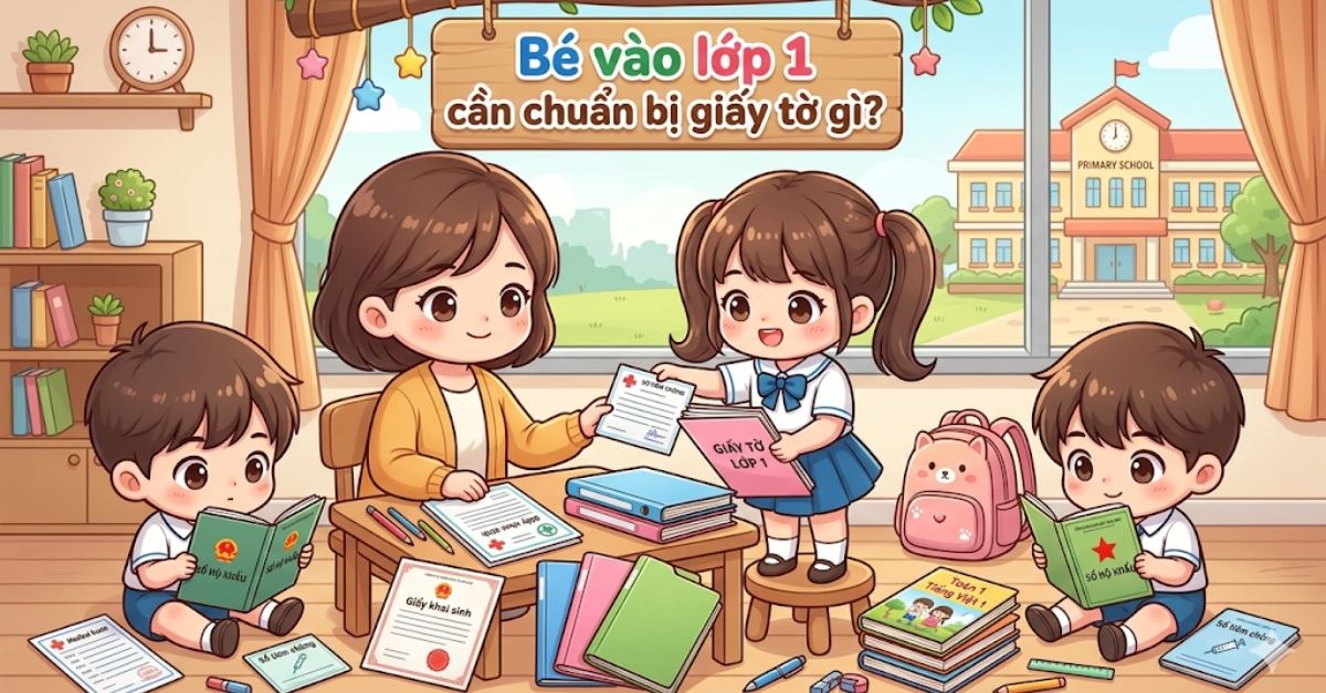 Bé vào lớp 1 cần chuẩn bị giấy tờ gì? Danh sách hồ sơ nhập học đầy đủ
