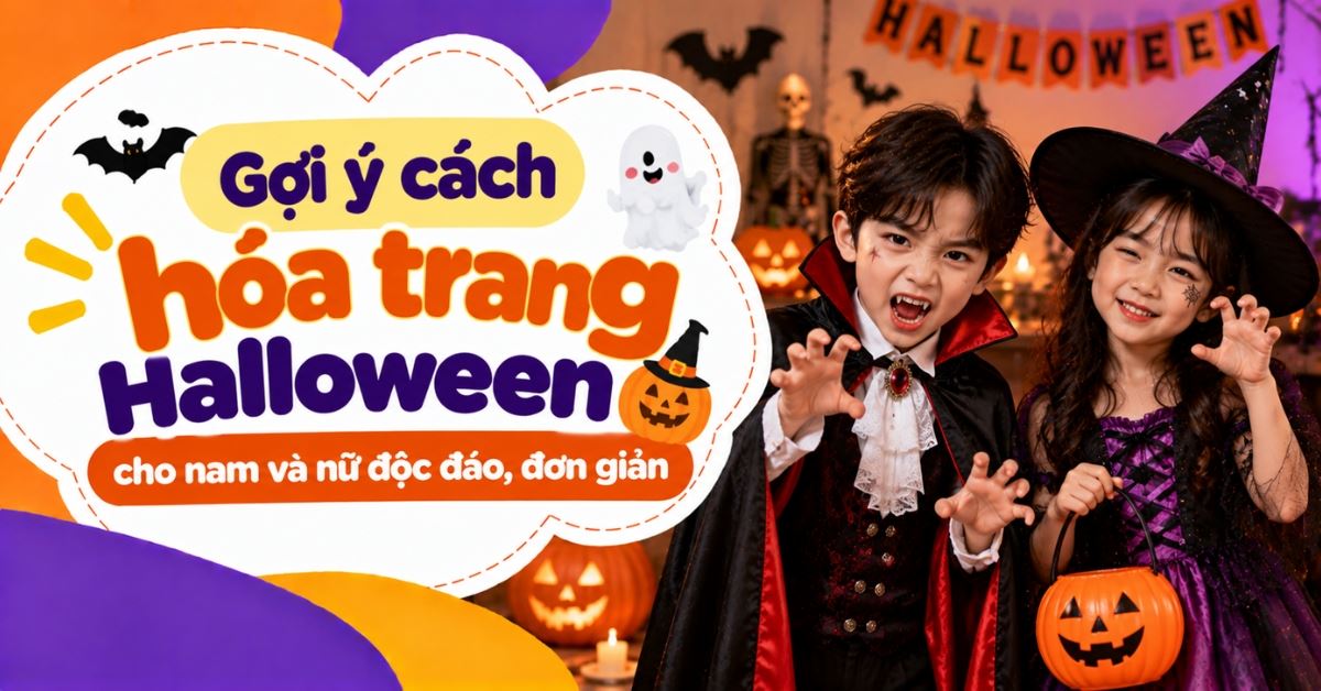 Gợi ý 30+ cách hóa trang Halloween cho nam và nữ độc đáo, đơn giản