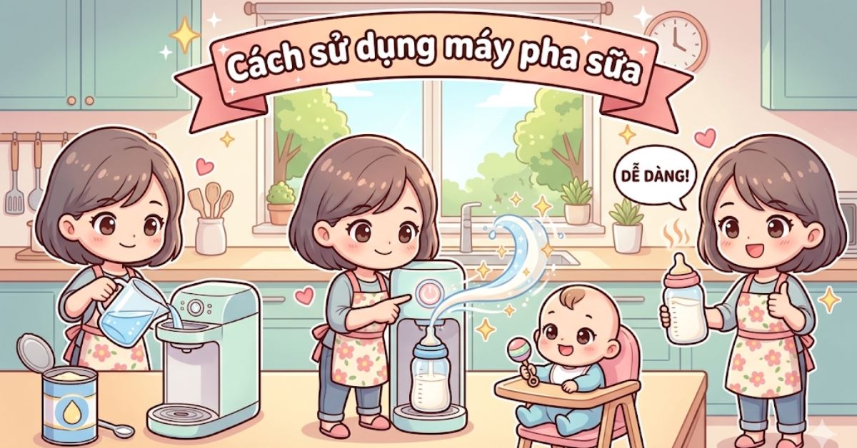 Hướng dẫn cách sử dụng máy pha sữa Baby Brezza, Niucun Pro, Fatzbaby Formulus 1