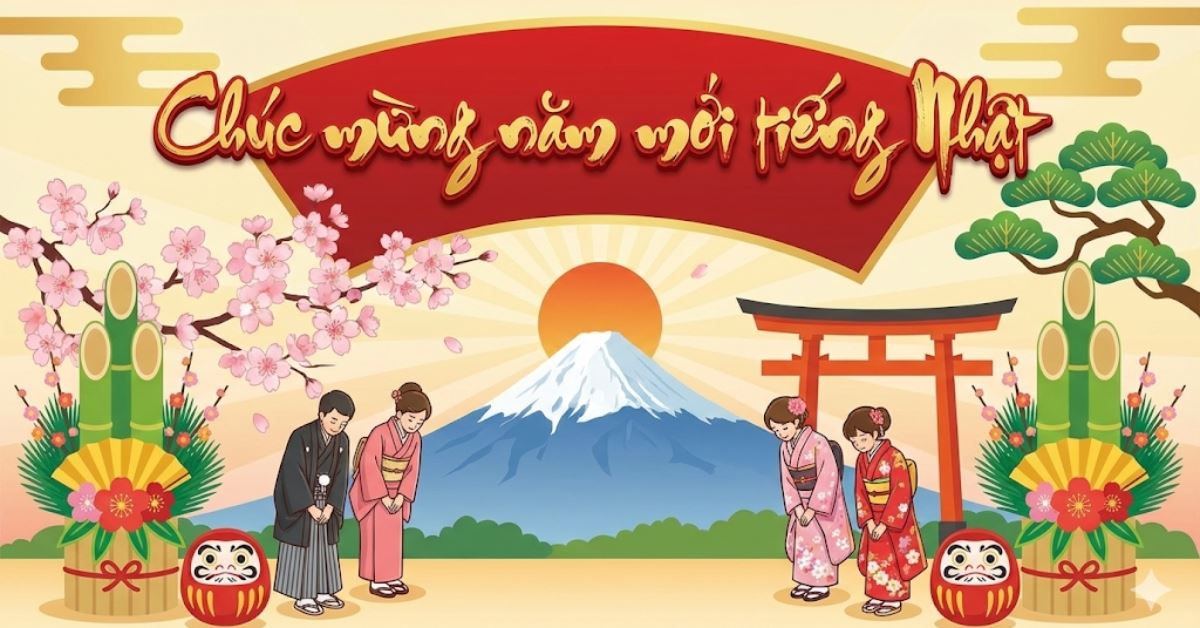 Câu chúc mừng năm mới tiếng Nhật 2026 hay, ý nghĩa, dễ đọc, dễ viết