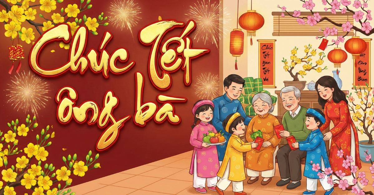 300+ câu chúc Tết ông bà Bính Ngọ 2026 hay, ý nghĩa, ngắn gọn, sâu sắc