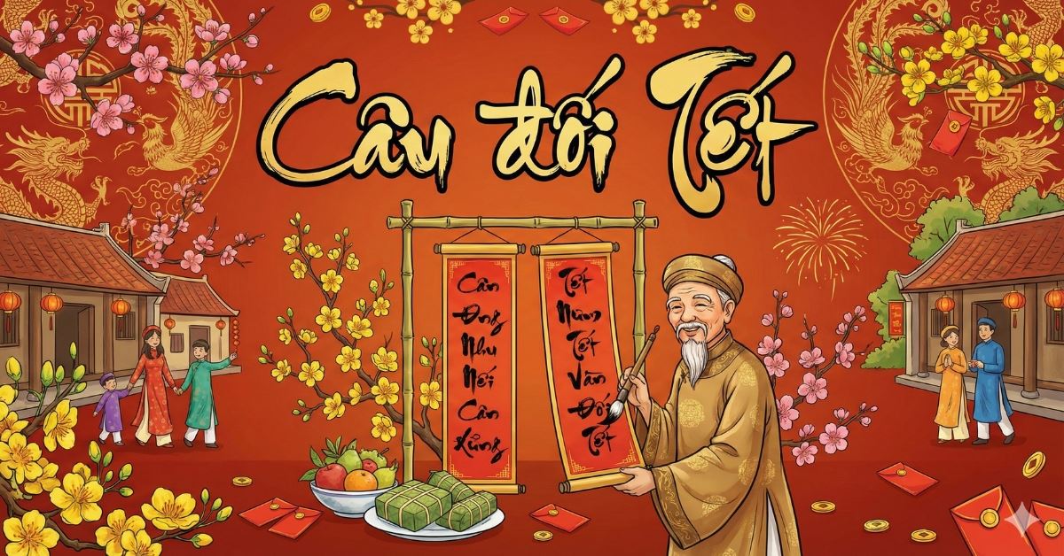 100 câu đối ngày Tết Bính Ngọ 2026 hay, ý nghĩa, may mắn, tài lộc